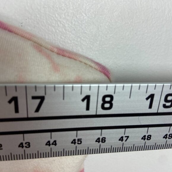 NEW Nordstrom AFRM Tie Dye Shoulder Pad Ruched Muscle Tee Size XS Boho Retro Top - Picture 8 of 14